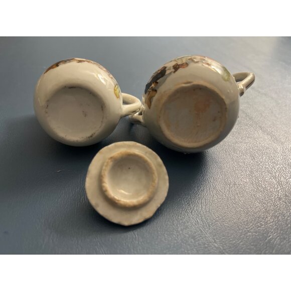 Antique Child’s Miniature Cream & Covered Sugar Set, Made in Germany 3” - Picture 4 of 16